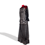 Mesh dress with strapless short dress underneath