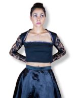 Long sleeve formal crop top