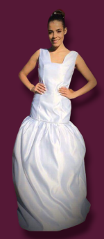 Stunning Satin trumpet wedding dress